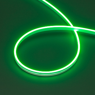 Светодиодная лента герметичная MOONLIGHT-SIDE-A168-4x10mm 24V Green (7.2 W/m, IP65, 5m, wire x2) (Arlight, Вывод прямой, 3 года)