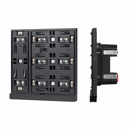 INTELLIGENT ARLIGHT Механизм панели KNX-304-22-IN Black (Bus) (IARL, IP20 Пластик, 2 года)